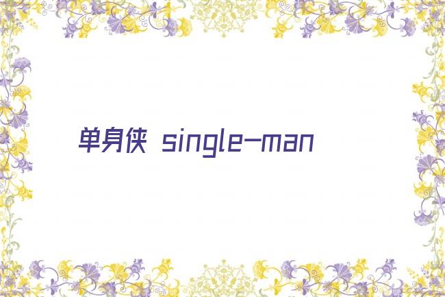 单身侠 single-man剧照